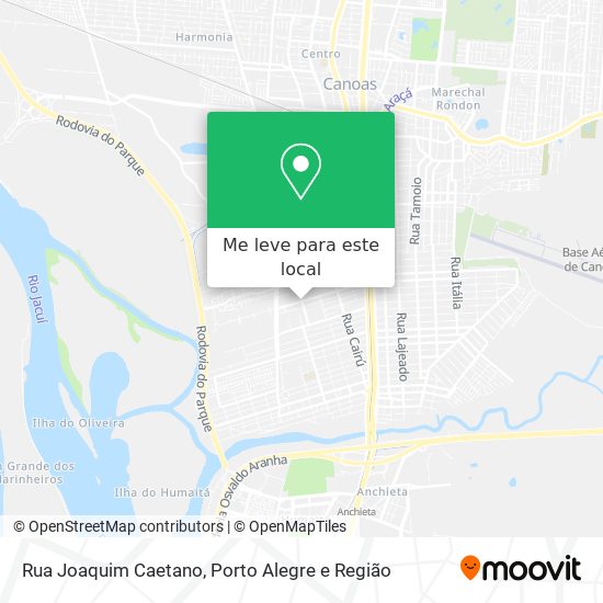 Rua Joaquim Caetano mapa