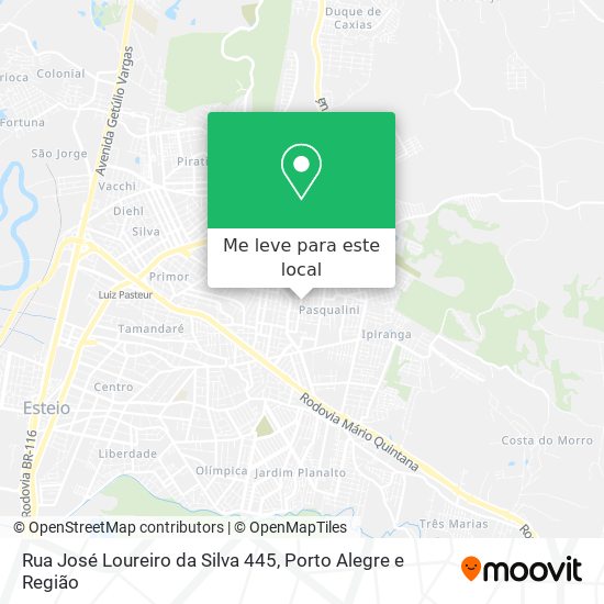 Rua José Loureiro da Silva 445 mapa