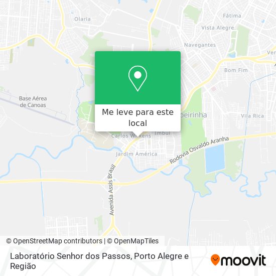 Laboratório Senhor dos Passos mapa