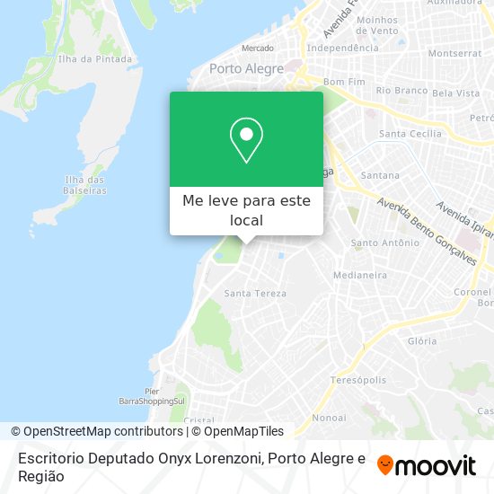 Escritorio Deputado Onyx Lorenzoni mapa