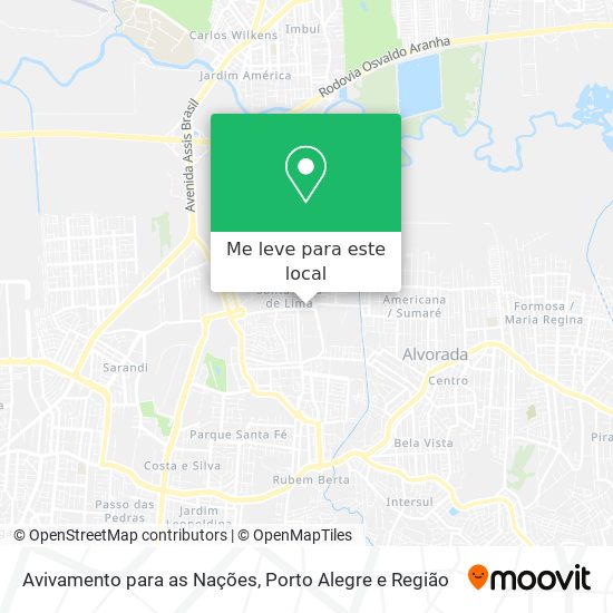 Avivamento para as Nações mapa
