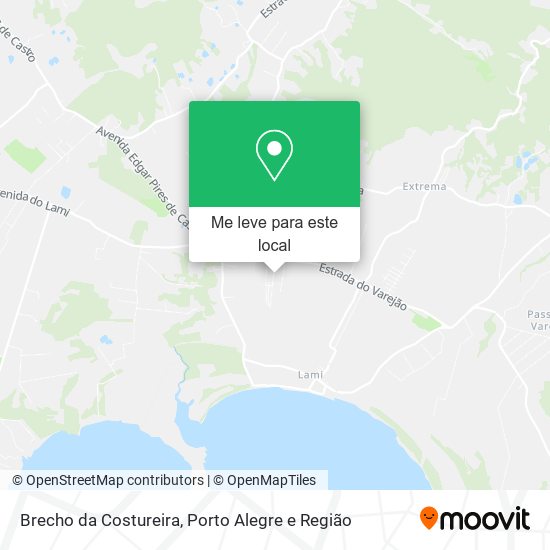 Brecho da Costureira mapa