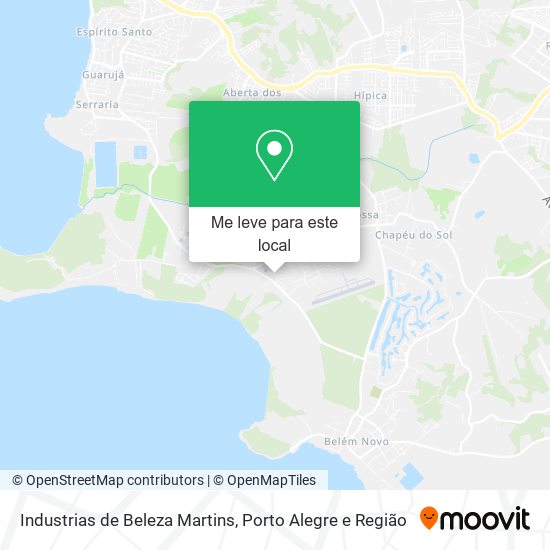 Industrias de Beleza Martins mapa
