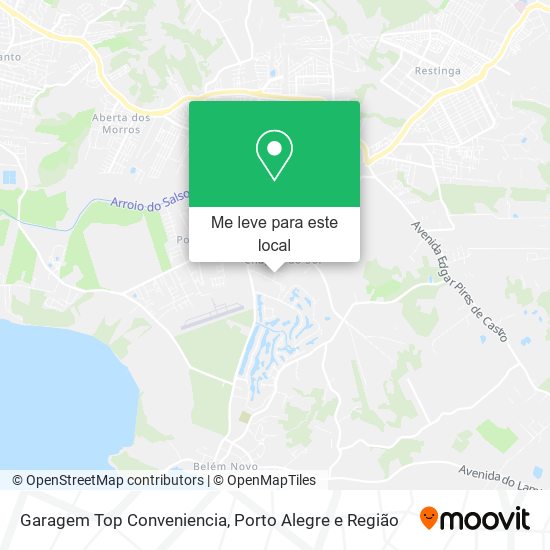 Garagem Top Conveniencia mapa