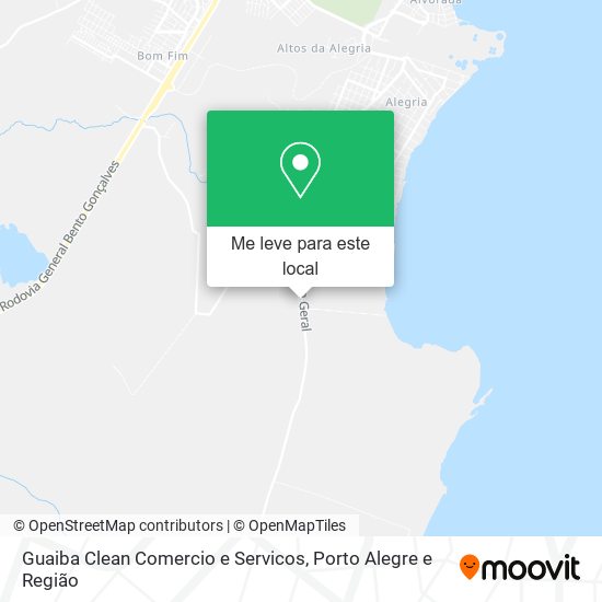 Guaiba Clean Comercio e Servicos mapa