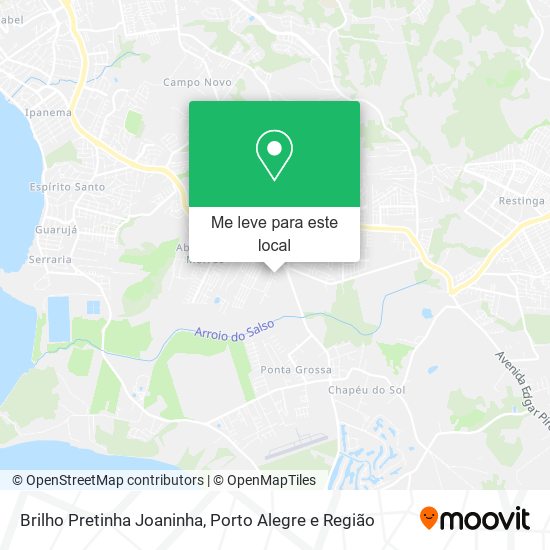 Brilho Pretinha Joaninha mapa