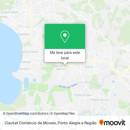 Clacket Comércio de Moveis mapa