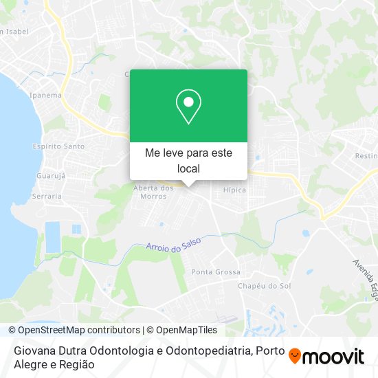 Giovana Dutra Odontologia e Odontopediatria mapa