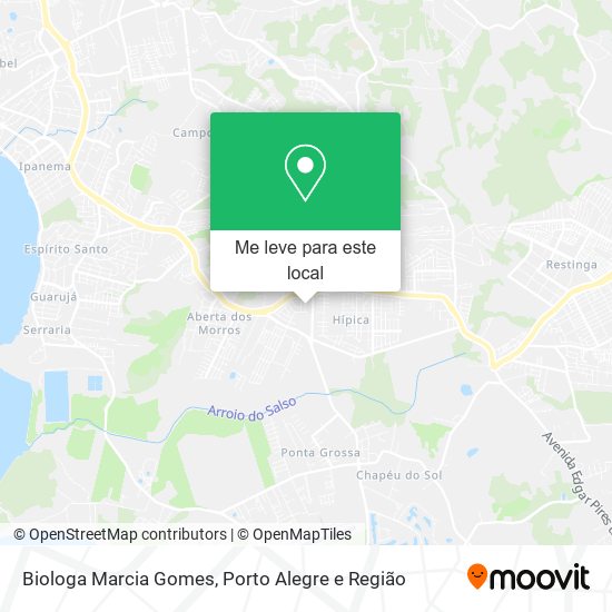 Biologa Marcia Gomes mapa