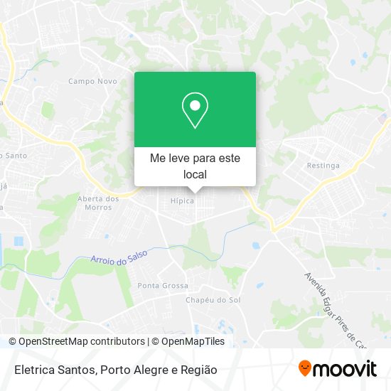 Eletrica Santos mapa