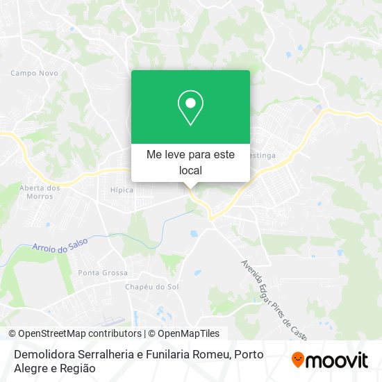 Demolidora Serralheria e Funilaria Romeu mapa