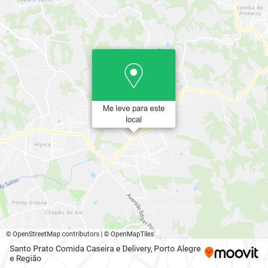 Santo Prato Comida Caseira e Delivery mapa