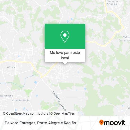Peixoto Entregas mapa