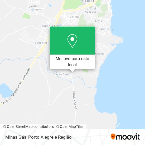 Minas Gás mapa