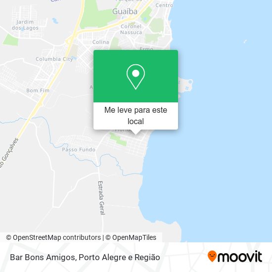 Bar Bons Amigos mapa