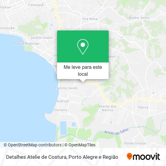 Detalhes Atelie de Costura mapa