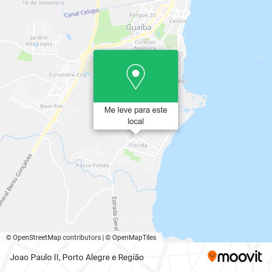 Joao Paulo II mapa
