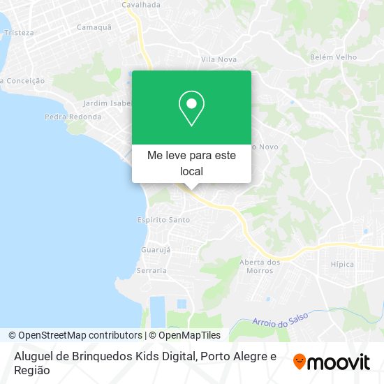 Aluguel de Brinquedos Kids Digital mapa