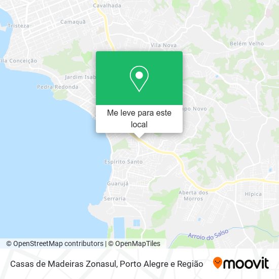 Casas de Madeiras Zonasul mapa