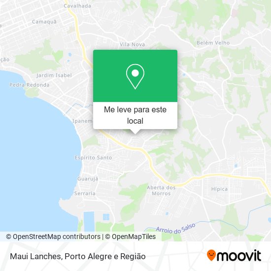 Maui Lanches mapa