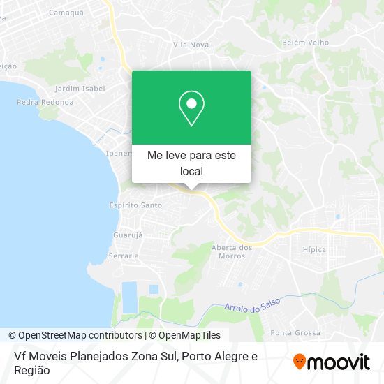 Vf Moveis Planejados Zona Sul mapa