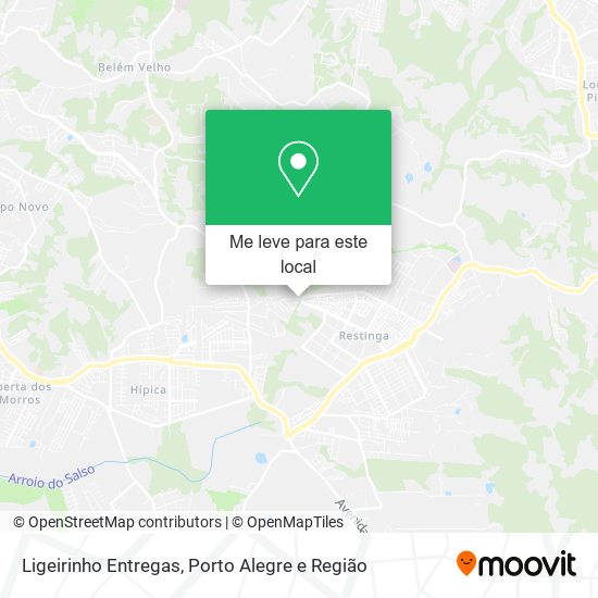 Ligeirinho Entregas mapa