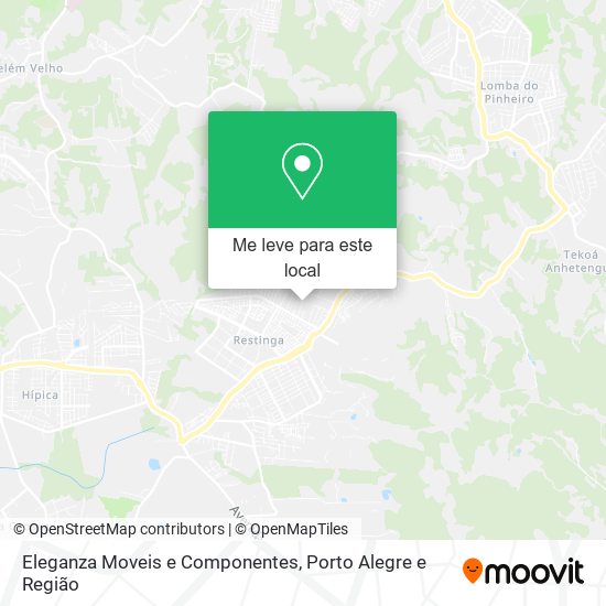 Eleganza Moveis e Componentes mapa