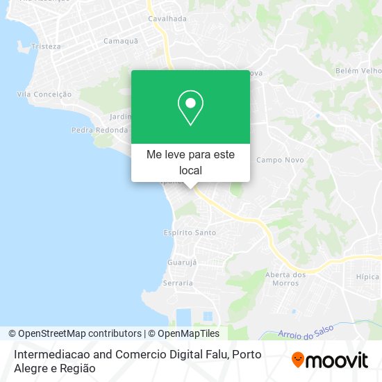 Intermediacao and Comercio Digital Falu mapa