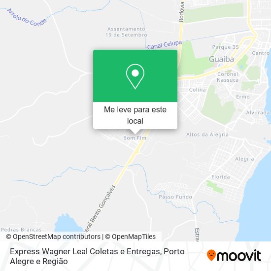 Express Wagner Leal Coletas e Entregas mapa