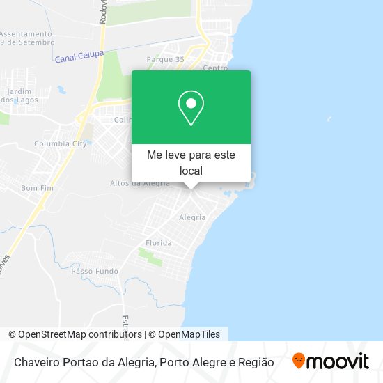 Chaveiro Portao da Alegria mapa