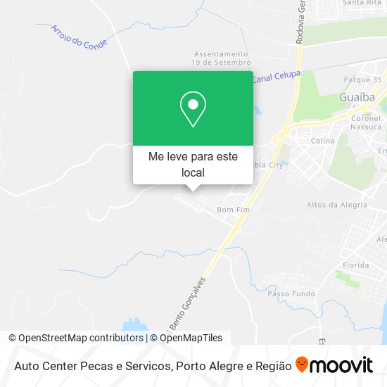 Auto Center Pecas e Servicos mapa