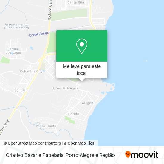 Criativo Bazar e Papelaria mapa