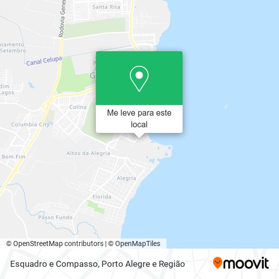 Esquadro e Compasso mapa