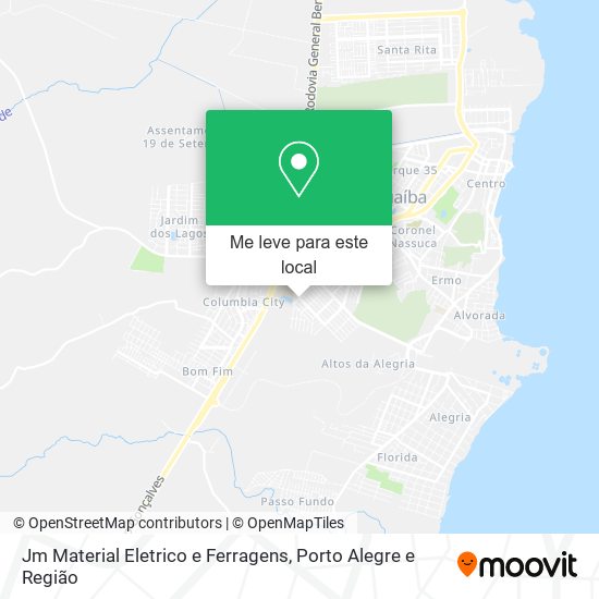 Jm Material Eletrico e Ferragens mapa