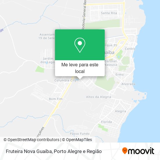 Fruteira Nova Guaiba mapa