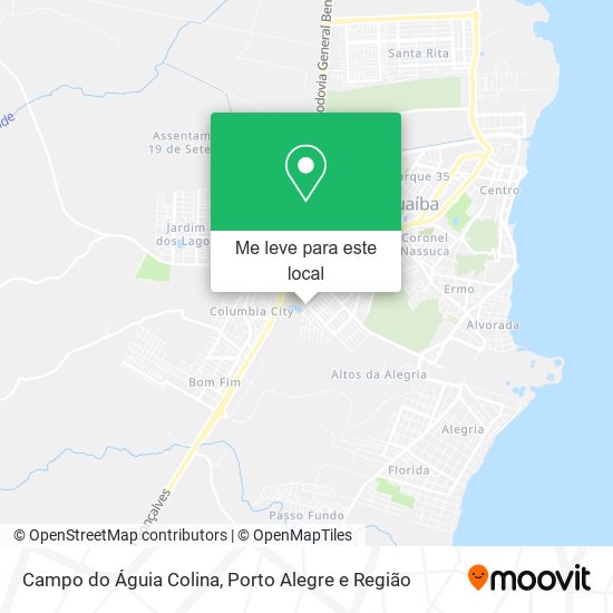 Campo do Águia Colina mapa