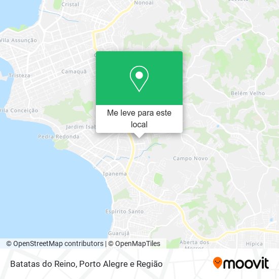 Batatas do Reino mapa