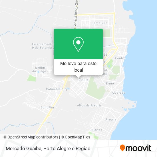 Mercado Guaíba mapa