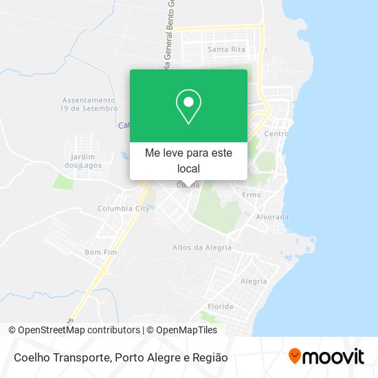 Coelho Transporte mapa