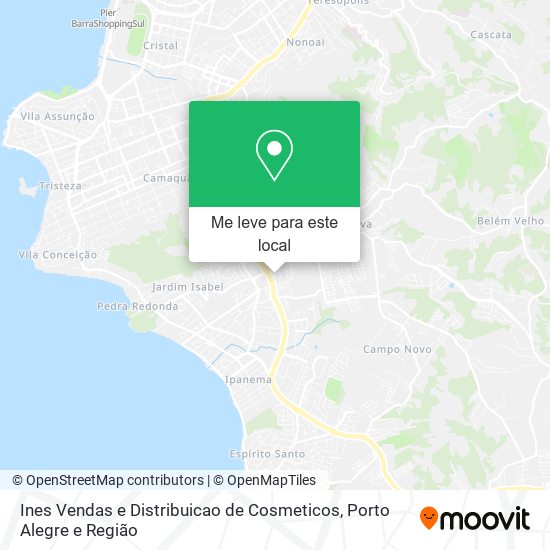 Ines Vendas e Distribuicao de Cosmeticos mapa