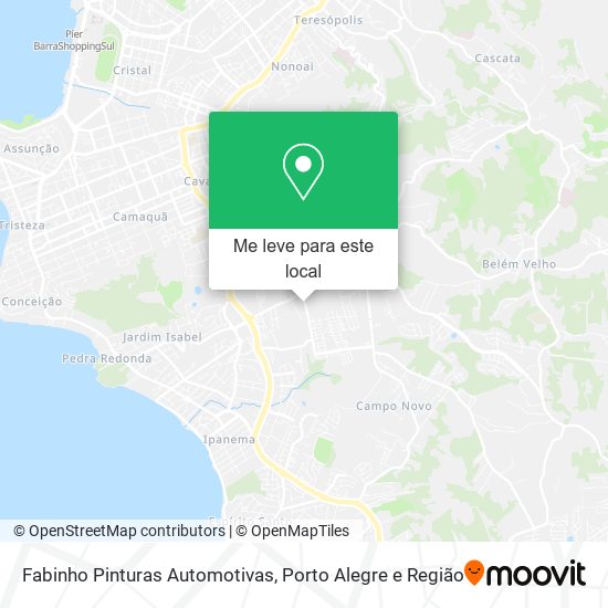 Fabinho Pinturas Automotivas mapa