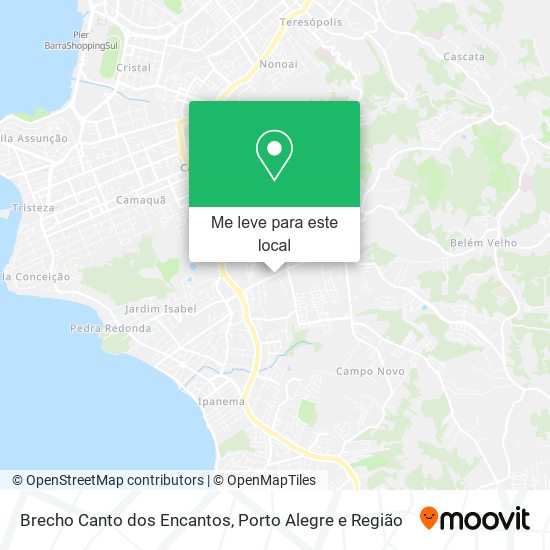 Brecho Canto dos Encantos mapa