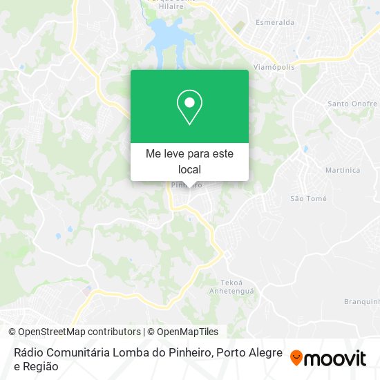 Rádio Comunitária Lomba do Pinheiro mapa