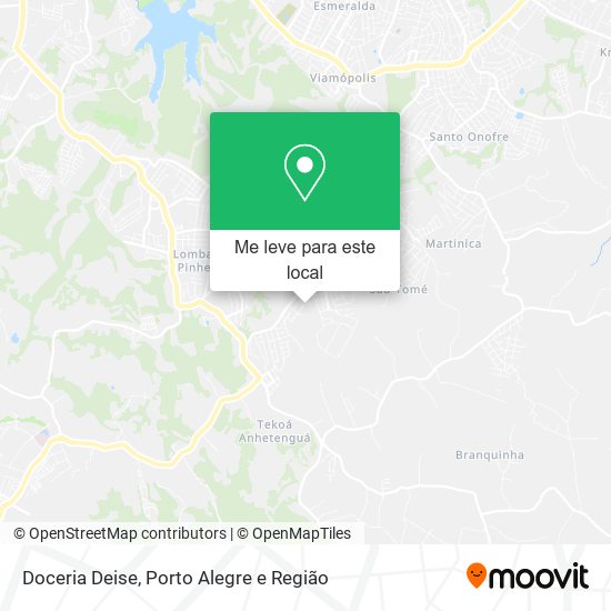 Doceria Deise mapa