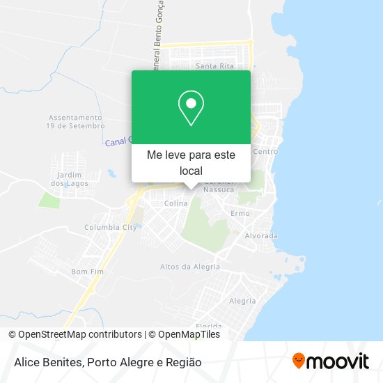 Alice Benites mapa