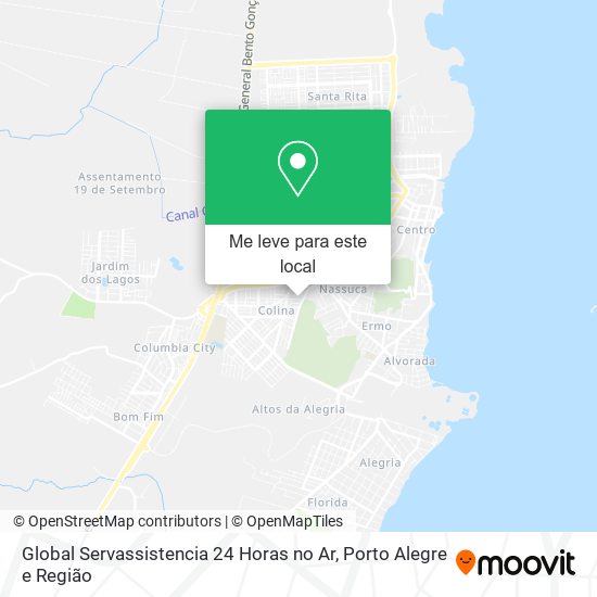 Global Servassistencia 24 Horas no Ar mapa