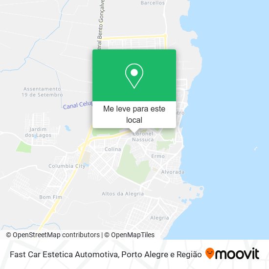 Fast Car Estetica Automotiva mapa