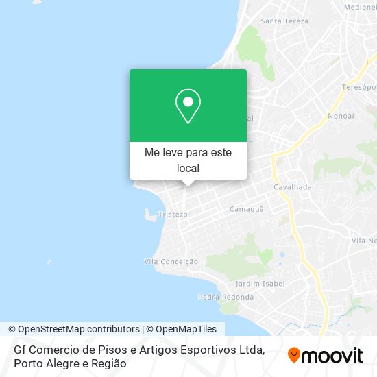 Gf Comercio de Pisos e Artigos Esportivos Ltda mapa