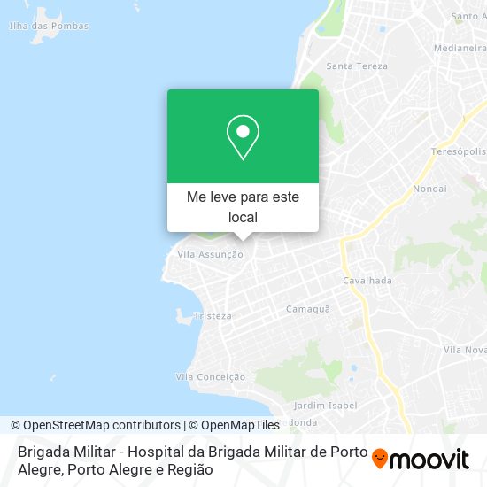 Brigada Militar - Hospital da Brigada Militar de Porto Alegre mapa