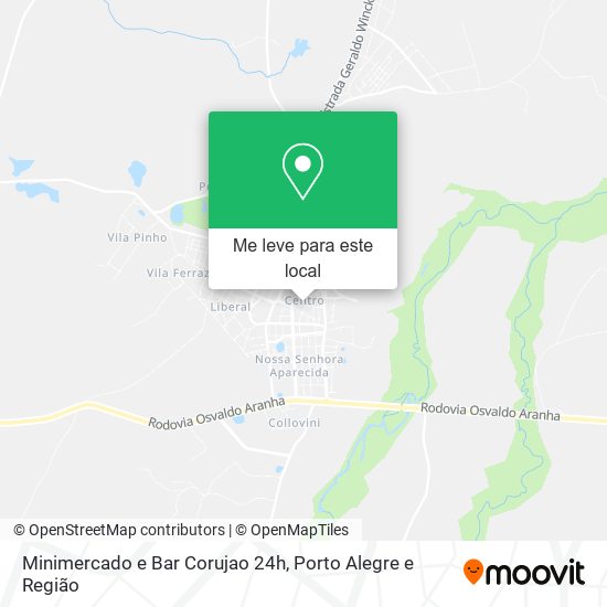 Minimercado e Bar Corujao 24h mapa